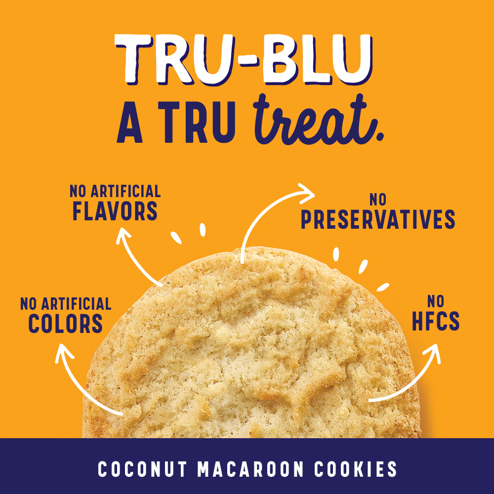 Tru-blu coconut macaroon cookies